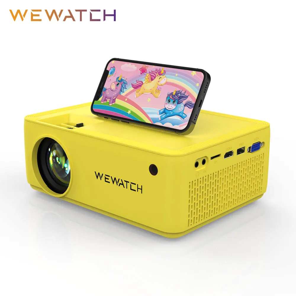 WEWATCH V10B 8500Lumens Study Portable Children Projector Native 720P HD 1080P Supported Home HDMI Mini Outdoor Kids Proyectors |