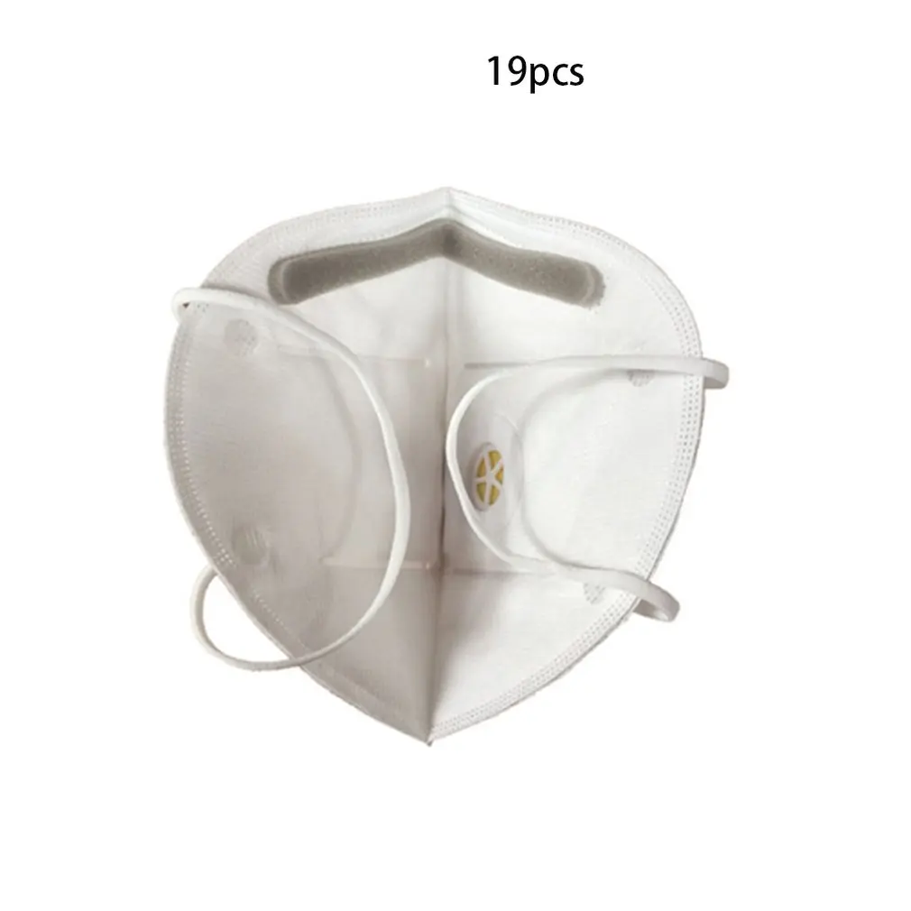 

10PCS/Bag Foldable Disposable Dust Mask Anti PM2.5 Anti influenza Breathing Valve Bicycle Riding Face Mask Safety Masks