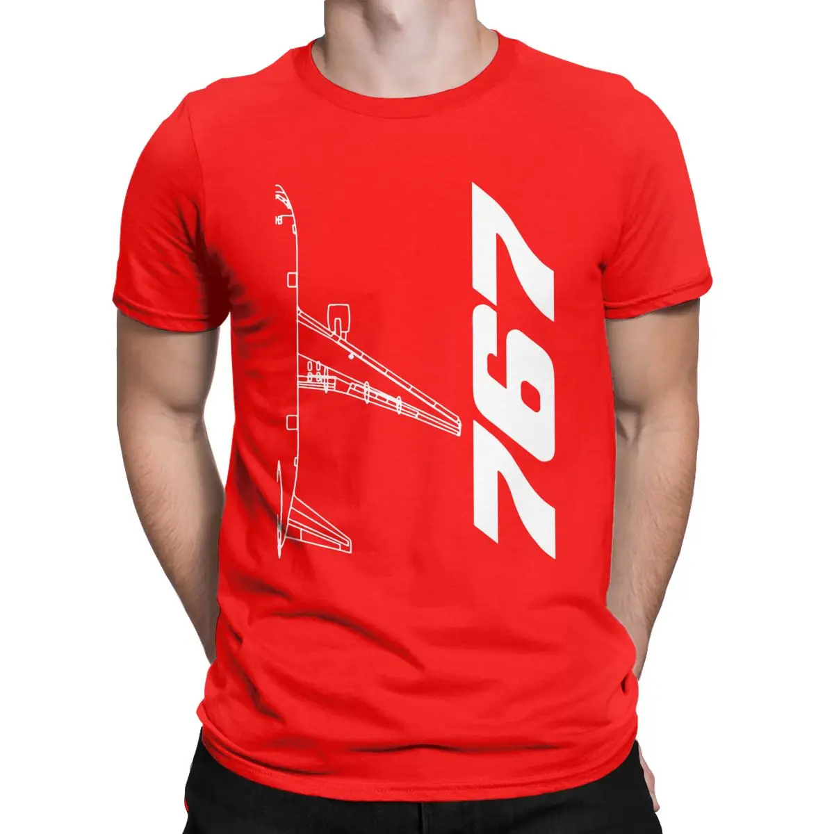 FACT Tシャツ Lサイズ Cotton Neck Clothes | Boeing Clothes 767 | Mens Shirt Boeing