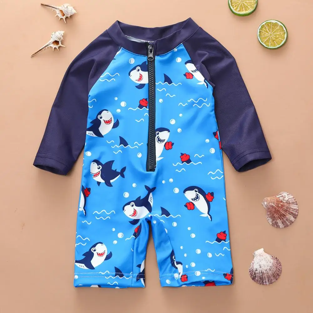 Swimsuits Children Toddler Cartoon Swimsuit Jumpsuit Swimwear Baby Boys Girls Bathing Suit One Piece Swimming Suits New 2019 | Спорт и