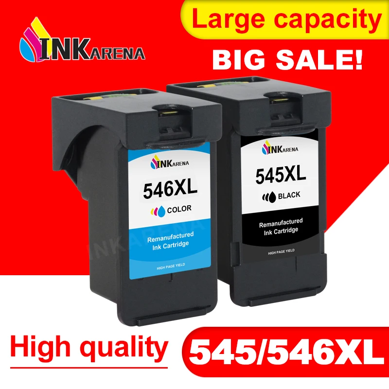 Inkarena Pg-545 Compatibile 545Xl 546Xl Sostituzione Cartuccia D'Inchiostro Per Canon Pg545 Cl546 Per Pixma Mg3050 2550 2450 2550S 2950