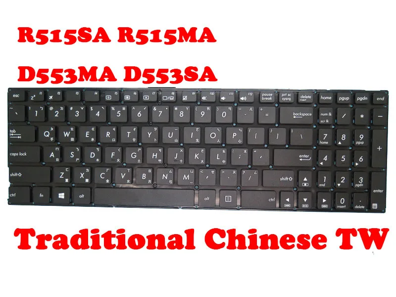 

Клавиатура TW для ноутбука ASUS R515 R515SA R515MA D553 D553MA D553SA без рамки
