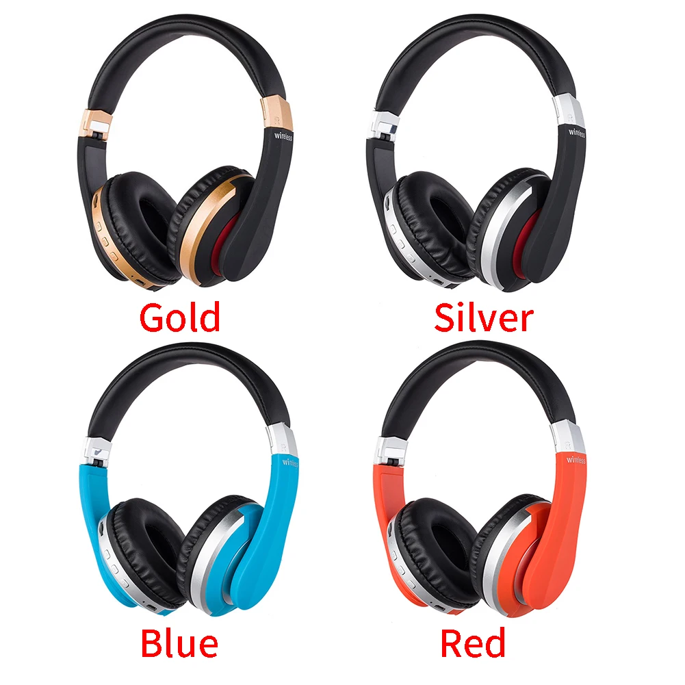 USB Handsfree шумоподавление Bluetooth наушники складные с микрофоном Музыка Портативный беспроводной сабвуфер HiFi стерео игровой