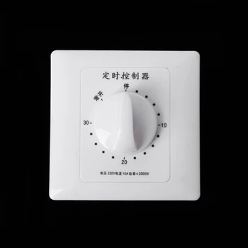 

AC 220V Timer Switch Control Pump Mechanical Countdown Control Interruptor 30/60/120 Minutes L4MF