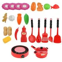 Детский игровой домик Кухня принадлежности в комплекте Детские Пособия по кулинарии выпечки набор игрушек ролевая игра Кухня посуда инструменты для выпечки торта фартук - Цвет: X