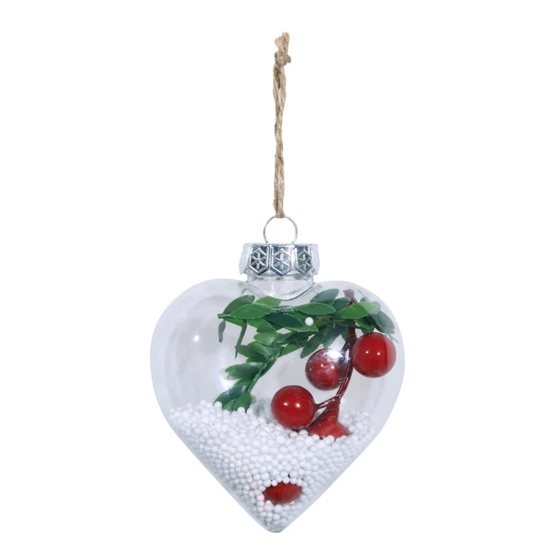 Рождественские вечерние украшения для дома, Рождественская прозрачная подвесная игрушка для рождественской елки, шар для Рождественского украшения, подарки - Цвет: 10