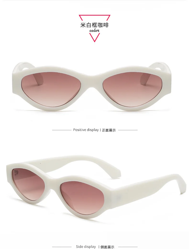 Rectangle sunglasses women brand design retro colorful transparent fashion cat eye sun glasses Female Eyewear UV400