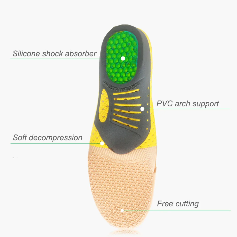 Orthopedic Insoles Orthotics - Flat Foot Health Sole Pad for Shoes Insert - Arch Support Pad for Plantar Fasciitis Feet Care Insoles