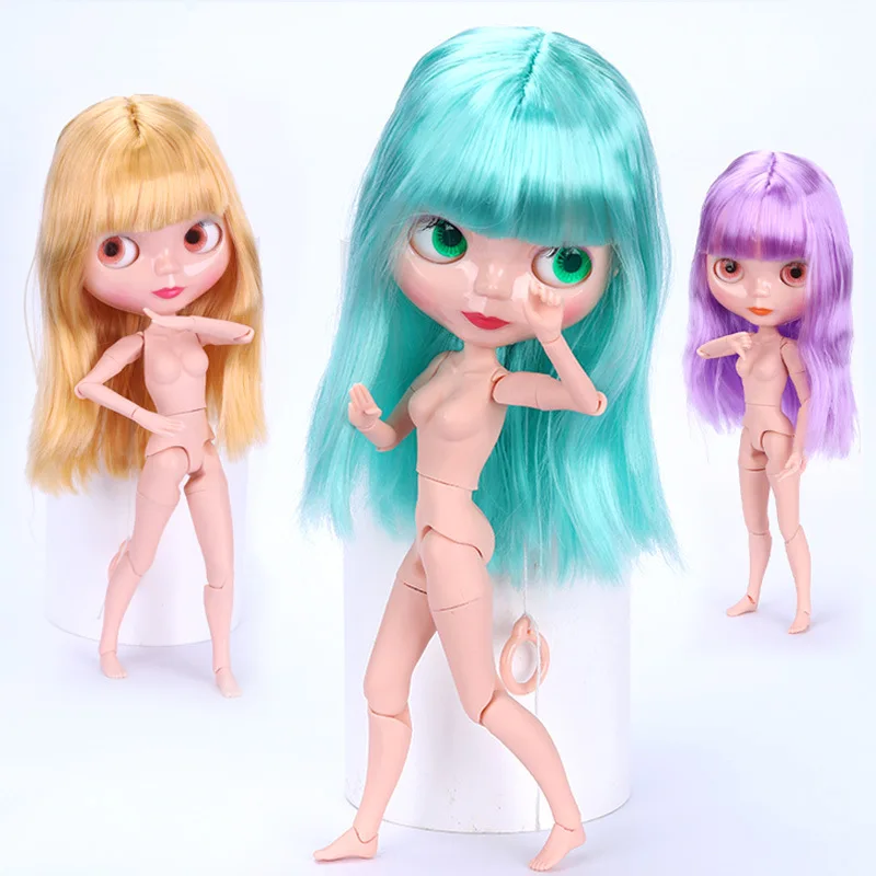 

30cm Blythe Dolls Bjd 1/6 Ball 20 Jointed Doll for Girls Toy Body Normal Skin 4 Colors Eyes Changeable