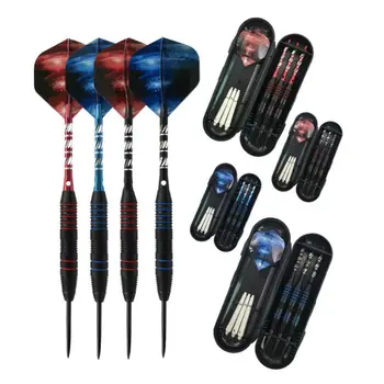 

3pcs/set Steel Tip Darts Balanced Weight Excellent Grip Party Bar Professional Game Competition Random Color
