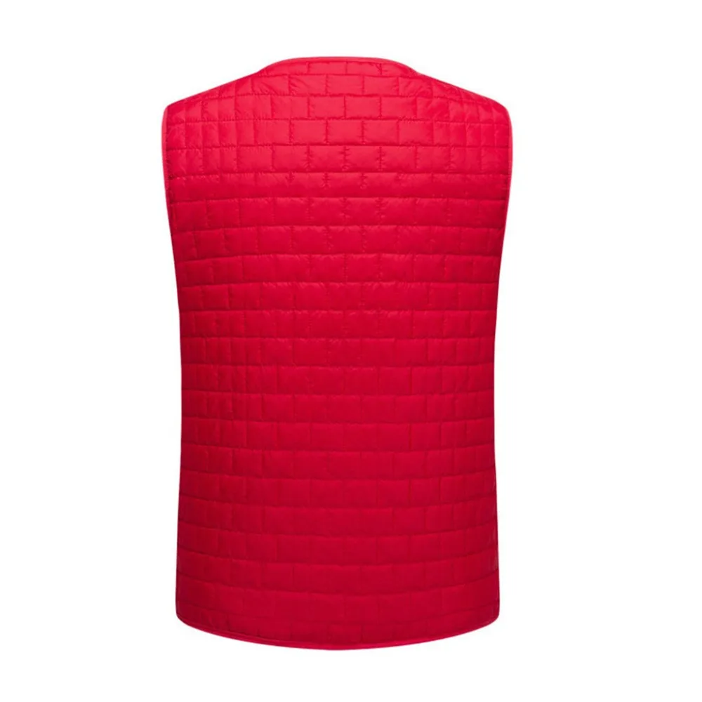 USB thermoelectric heating jacket heating vest winter warm outdoor plus fleece vest male outdoor washable heating vest 30D4 (6)