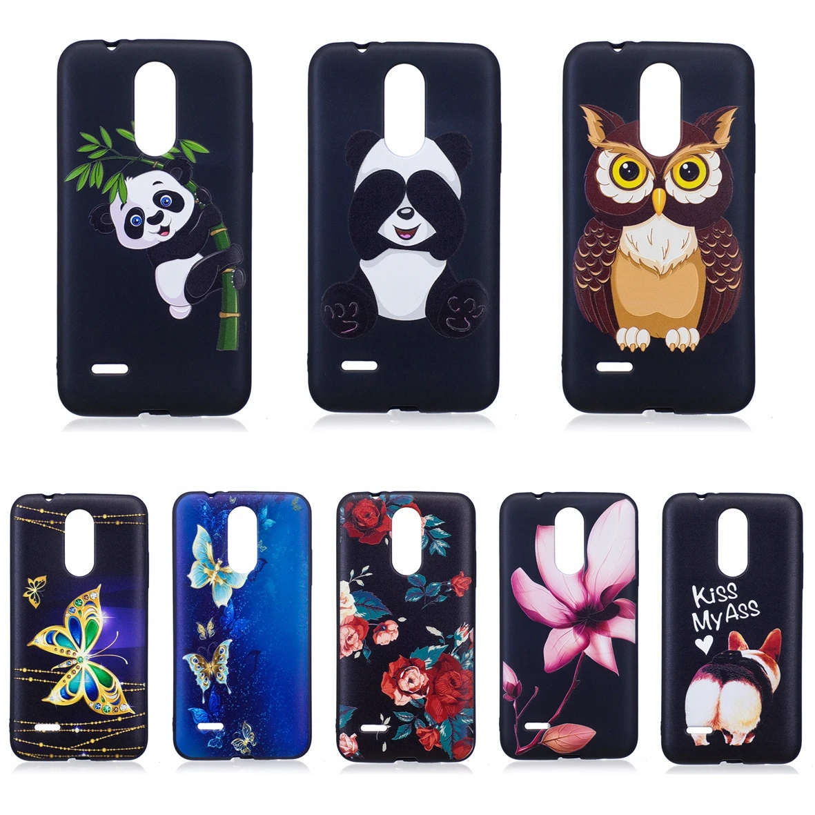 Phone Case For LG K8 2017 Soft TPU Silicone Cover Bumper K 8 Cute Animal Patterned Painting Cases Fundas Coque |
