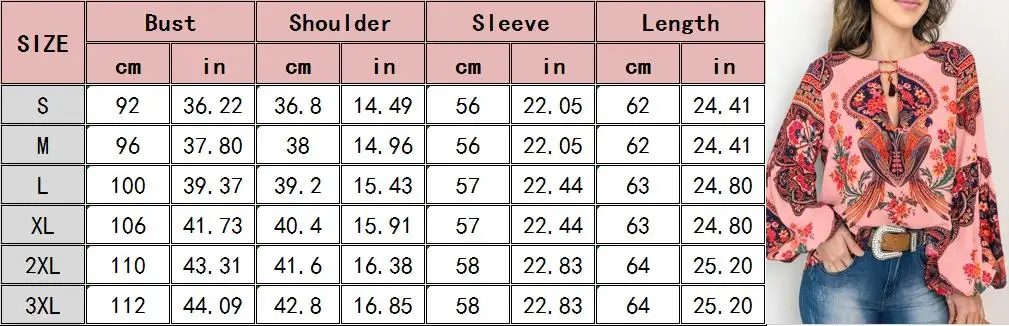 Retro Loose Casual Floral Printed Tops And Blouse Retro Loose Casual Floral Printed Tops And Blouse
