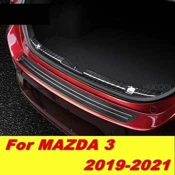 

For Mazda3 Mazda 3 2019 2020 2021 Tail box Rearguard Trunk sill strips Trunk threshold decorative sticker car accessories