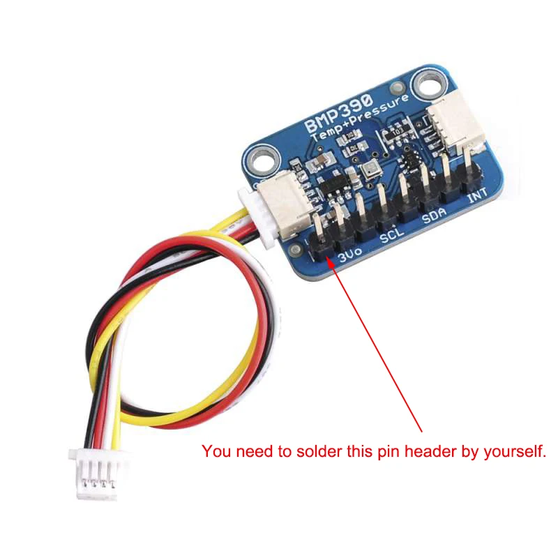 without pin header soldered-