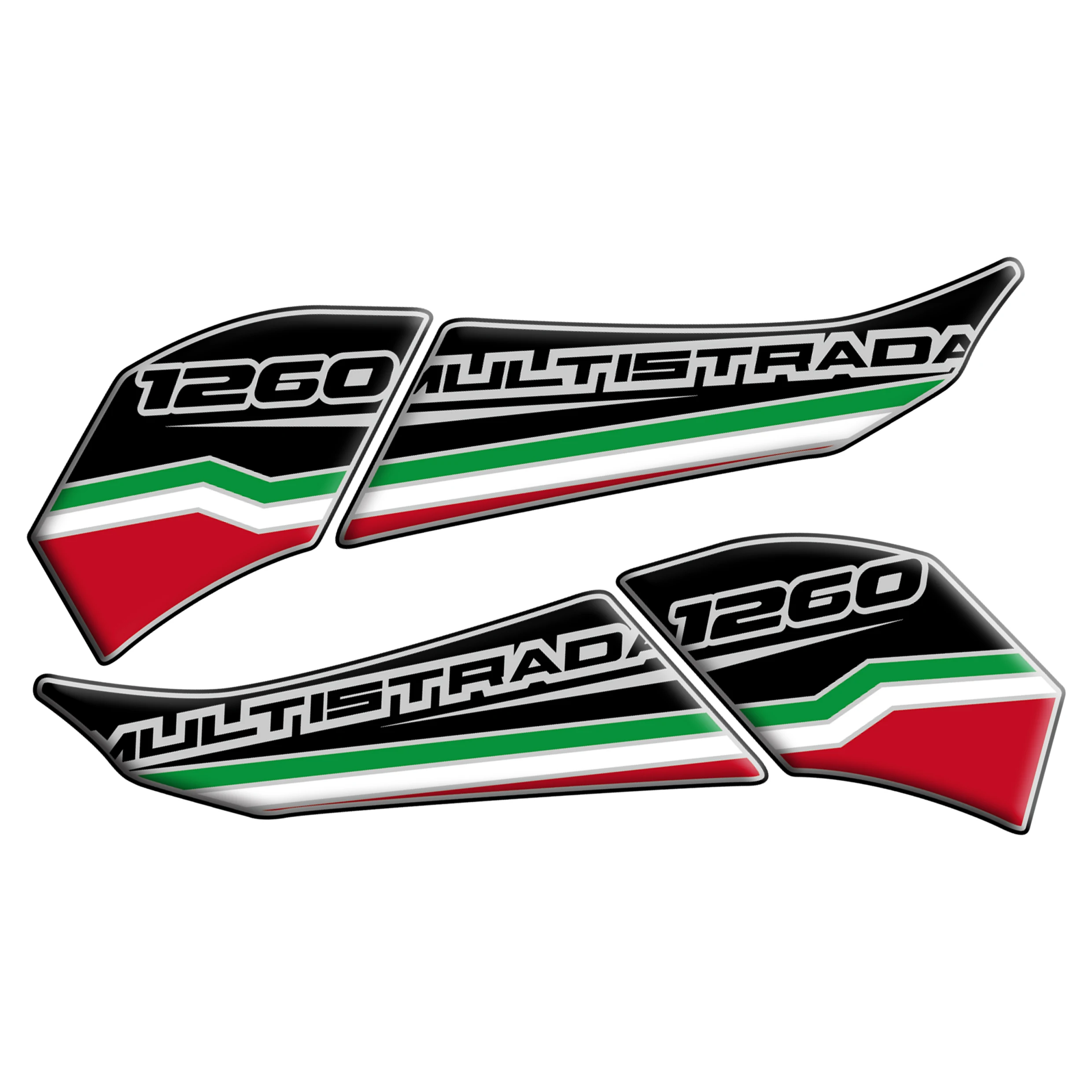 Для MULTISTRADA 1200/S MULTISTRADA 1260 пикс пик МТС 1200 МТС 1260-2019Year 3D газовый колпачок бак накладка Защитная Наклейка - Цвет: 04