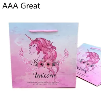 

10Pcs/Lot Gifts Bags Handles Multi-function Birthday Wedding Paper Bag Recyclable Environmental Protection Party Animal Pouches