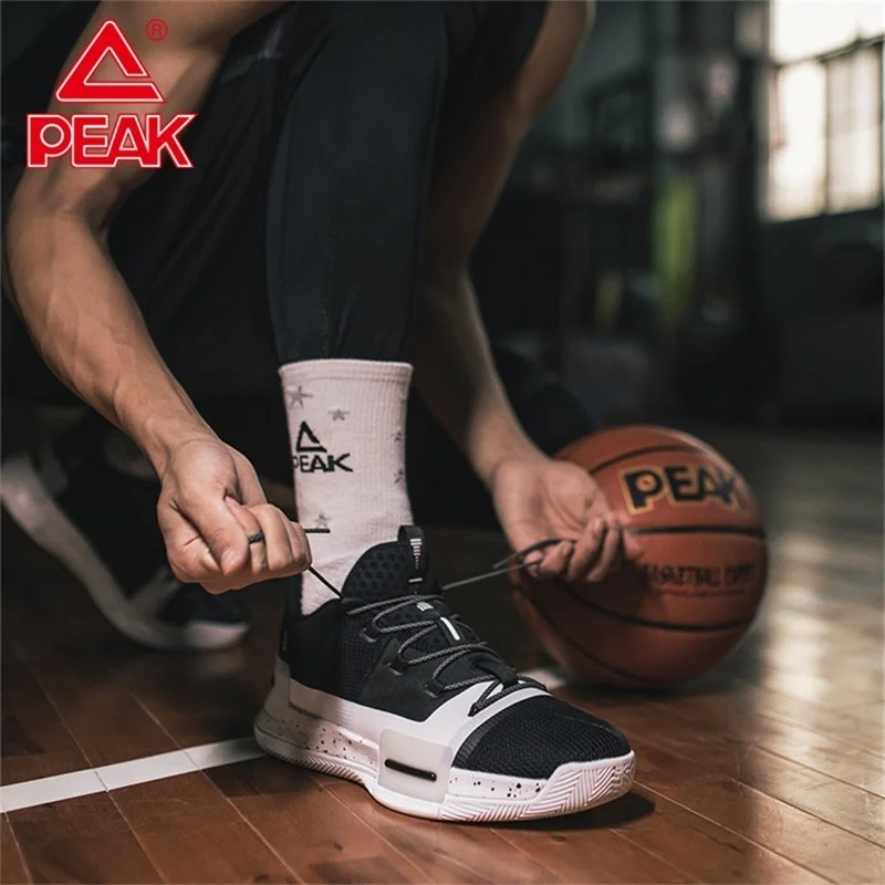 PEAK TAICHI Lou Williams Basketball Shoes Underground Sneakers Adaptive Cushioning Men's Footwear Wearable Non-slip Sports Shoes