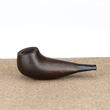 Классическая трубка из черного дерева 3 мм металлический фильтр трубка для курения табака ручной работы мини курительная трубка бесплатные инструменты набор курительная трубка