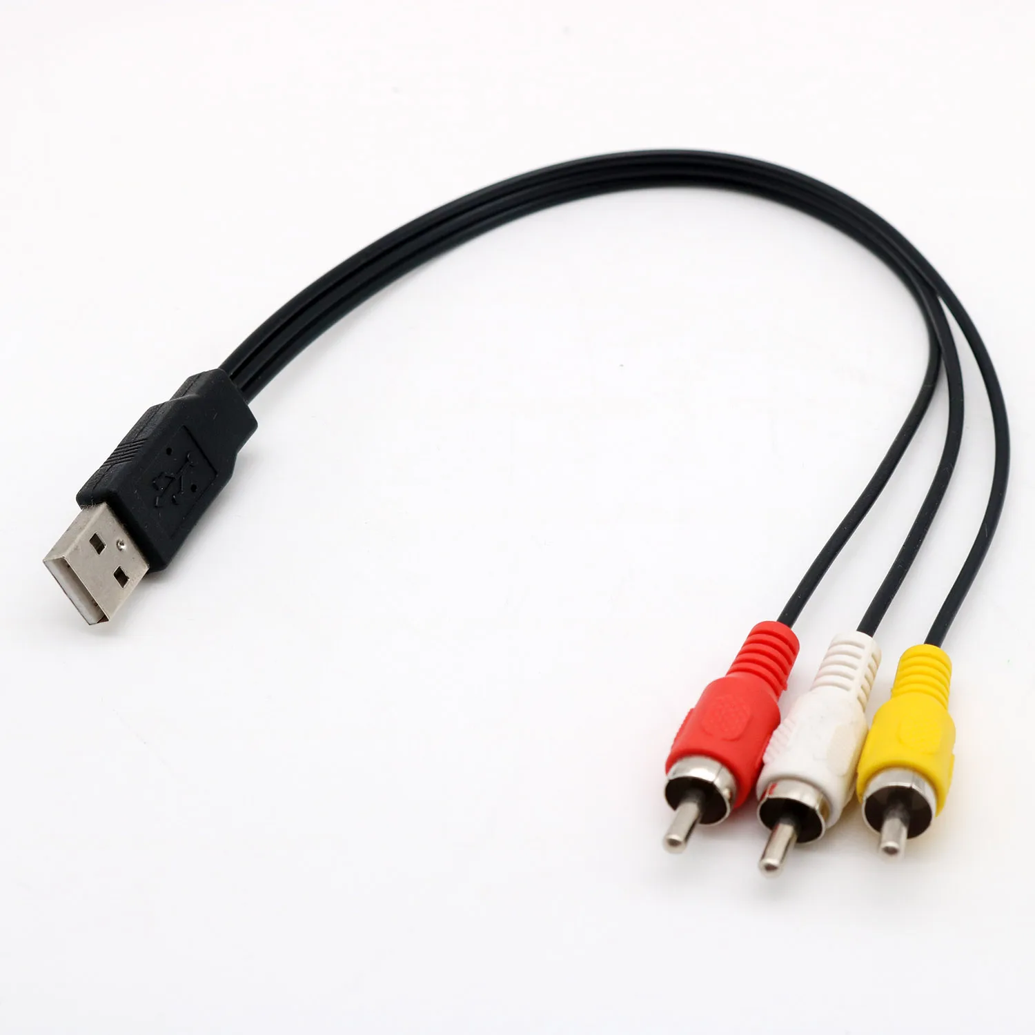 USB штекер к 3 RCA штекеру адаптер аудио преобразователь видео AV A/V кабель на