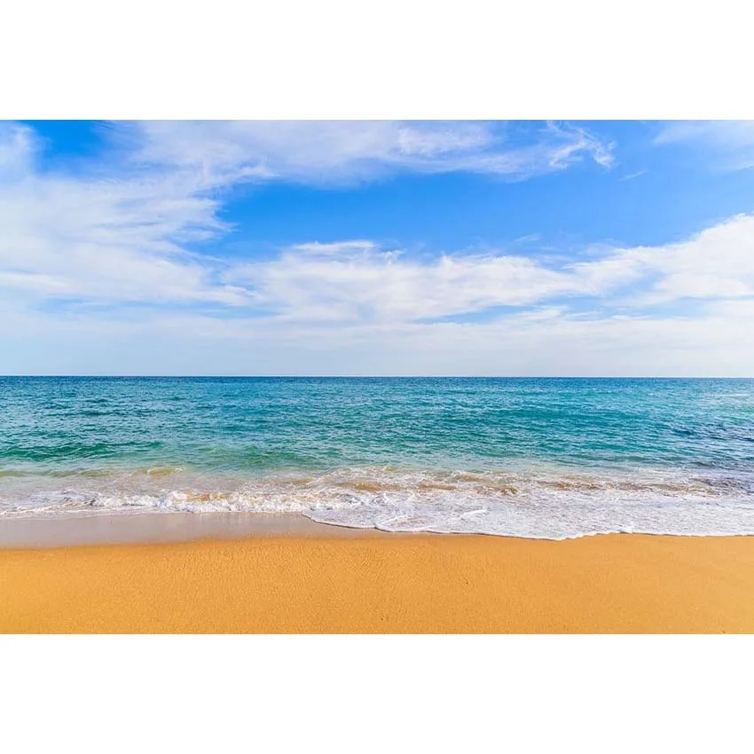 Tropical Beach and Sky Photography Backdrop