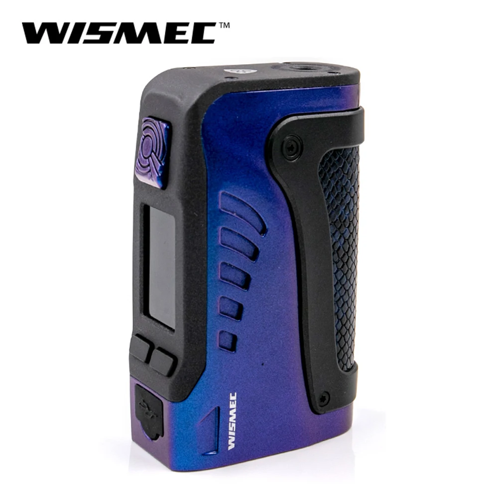 Wismec reuleaux Tinker 2 Коробка мод 200 Вт поддержка Wismec желоб распылитель электронная сигарета Двойной 18650 мод - Цвет: Blue Purple