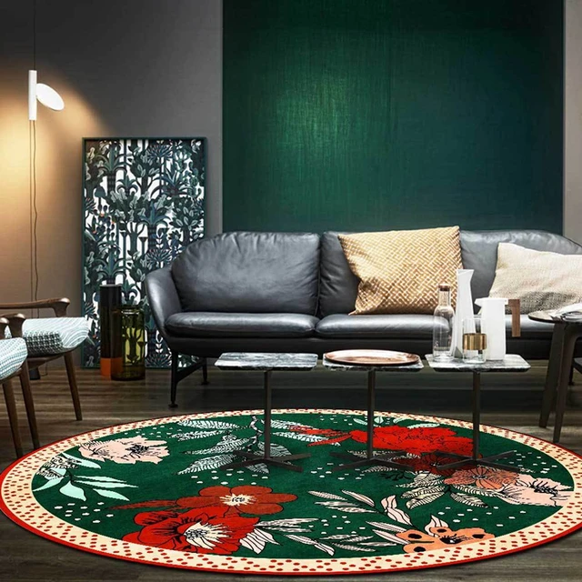 아메리칸 스타일 라운드 영역 러그: 공간에 우아함과 활력을 더하세요