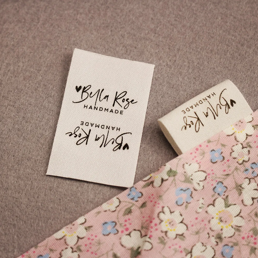 Cotton Sewing accessori Label 30*50mm With Logo or Text tags for knitted things Custom Personalizada handmade label gift tags packaging labels,clothing labels,fabric tags,garment labels,sewing labels