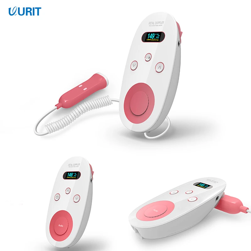 

Fetal Doppler for Baby Heartbeat Detector LCD/LED Portable Ultrasound Heart Rate Monitor Pregnant Mom Household No Radiation