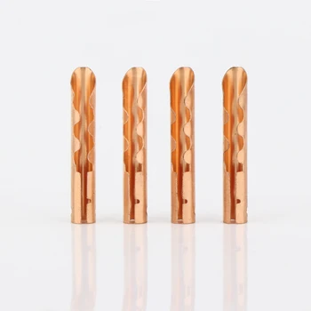 

12pcs Bronze copper BFA 4mm Z-Type Banana Plug Speaker Cable Connector