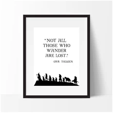 The Lord of the Rings Quote Wall Art Canvas Print and Poster , The Lord of the Rings Canvas Printing Wall Picture Art Decor lord of temptation