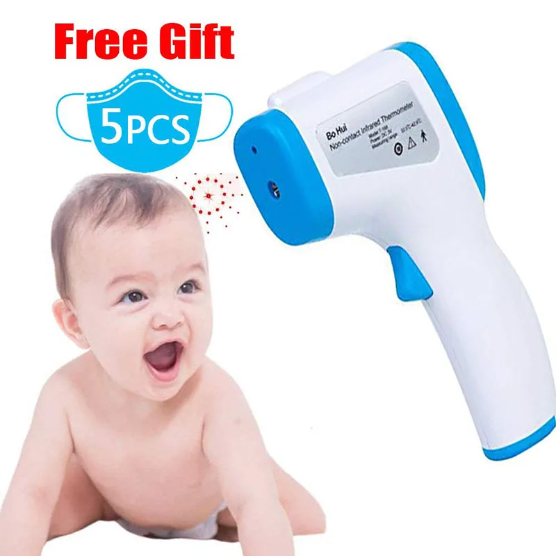 

Adult Baby Digital Non-Contact Infrared Thermometers Infrared Forehead Body Thermometer Gun Temperature Measurement Tool