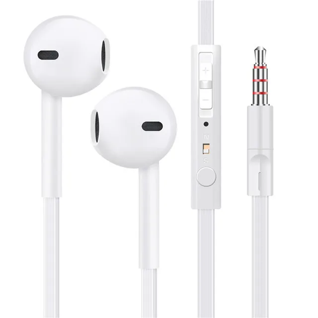 3.5mm Wired Headphones with Microphone Headphones for Apple iPhone 8 7 12 Plus X XS MAX XR iPod Huawei Xiaomi Wired Headphones wireless headphones with mic