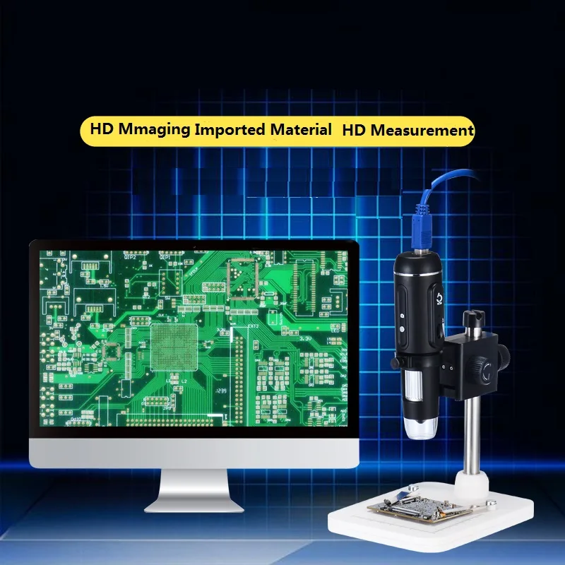 H3 1000X5 мегапиксельная HD камера видеонаблюдения USB3.0 Цифровые микроскопы с 8 СВЕТОДИОДНЫЙ огни регулируемая Яркость