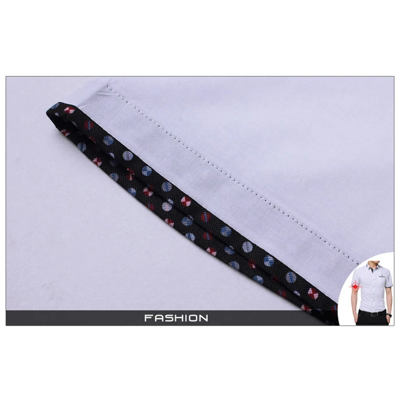 Модная блузка с принтом Camisa Social Masculina Dudalina, короткий рукав, приталенная рубашка, Мужская одежда, вышивка, белая, мужская, холодная