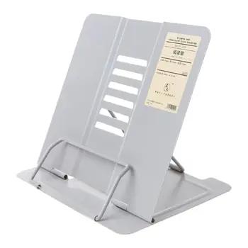 

Portable Metal Adjustable Reading Book Holder Support Document Shelf Bookstand WXTA