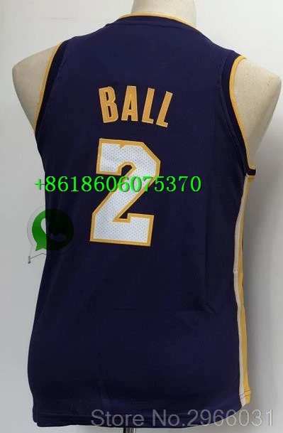 Youth kids Лос-Анжелес Молодежный детский#23 Леброн Джеймс 2 Lonzo Ball 0 Кайл Kuzma Kobe#24 Bryant Jersey - Цвет: Youth kids