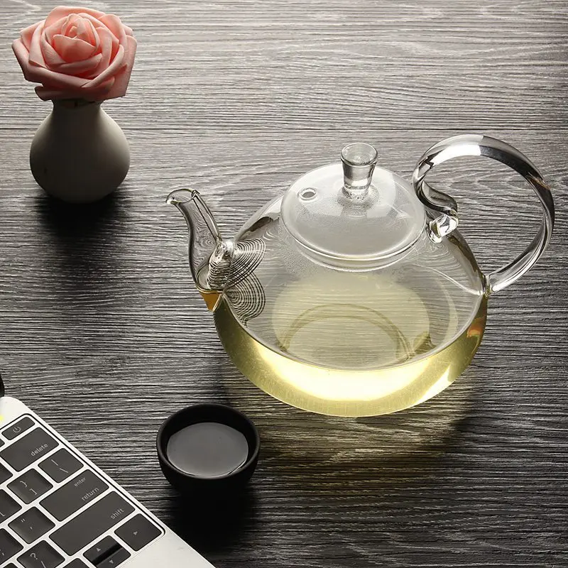 NEW FLOWER GLASS TEA VASE GONGFU MACHINE WITH HEAT RESISTANT CHINESE TEAPOT AND FILTER | Дом и сад