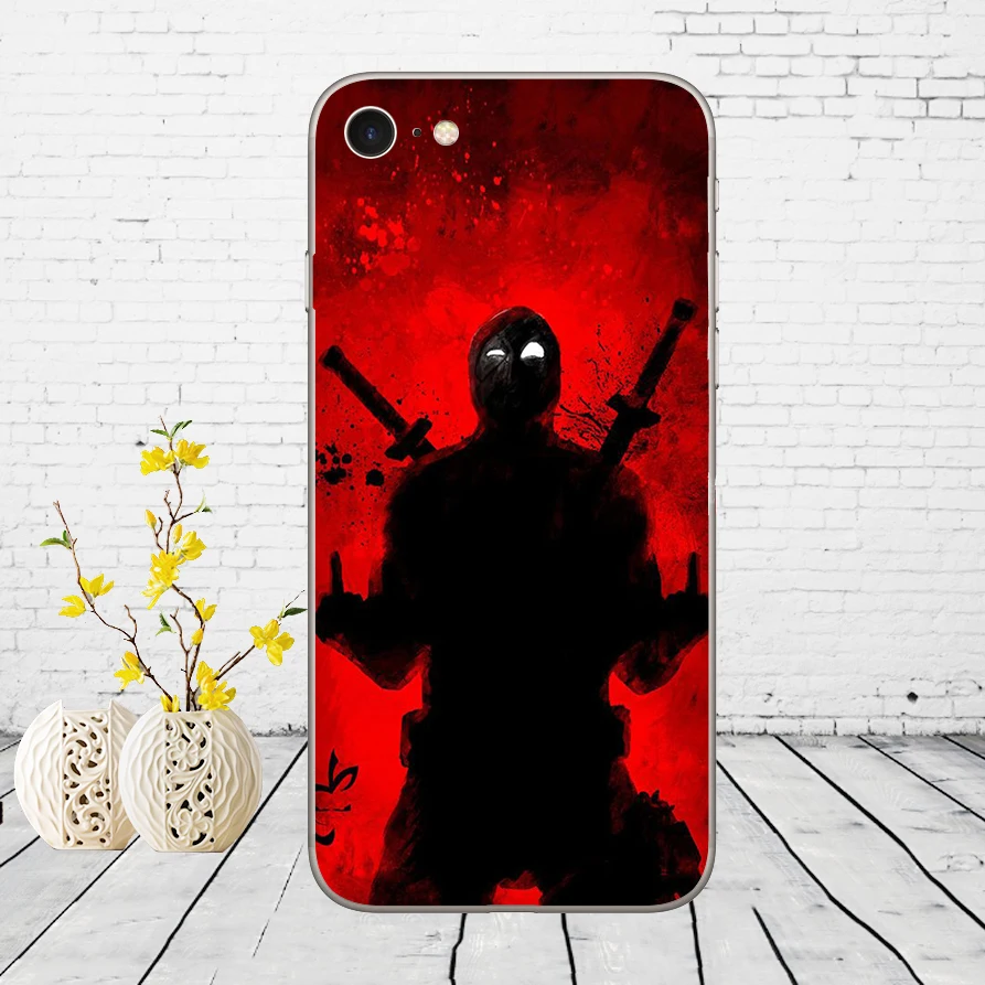 8 22DD Дедпул от Marvel Wade Winston Wilson Мягкий силиконовый чехол для iPhone 5 5S SE 6 6s 8 plus 7 7 Plus X XS SR MAX - Цвет: 8