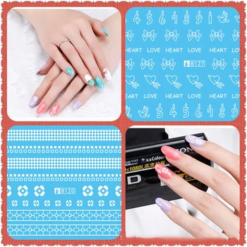 

1PC 2020 new Houndstooth letters White Nail Water Sticker Designs Nail Art Stickers Decals Makeup DIY Water Tattoos Manicure