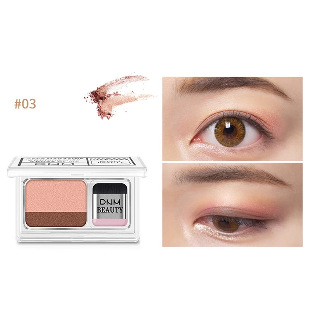 Новинка 2-color Lazy Gradient тени для век Палитра Перламутровые тени для век Меняющие цвет тени косметические тени палитра с кисточкой