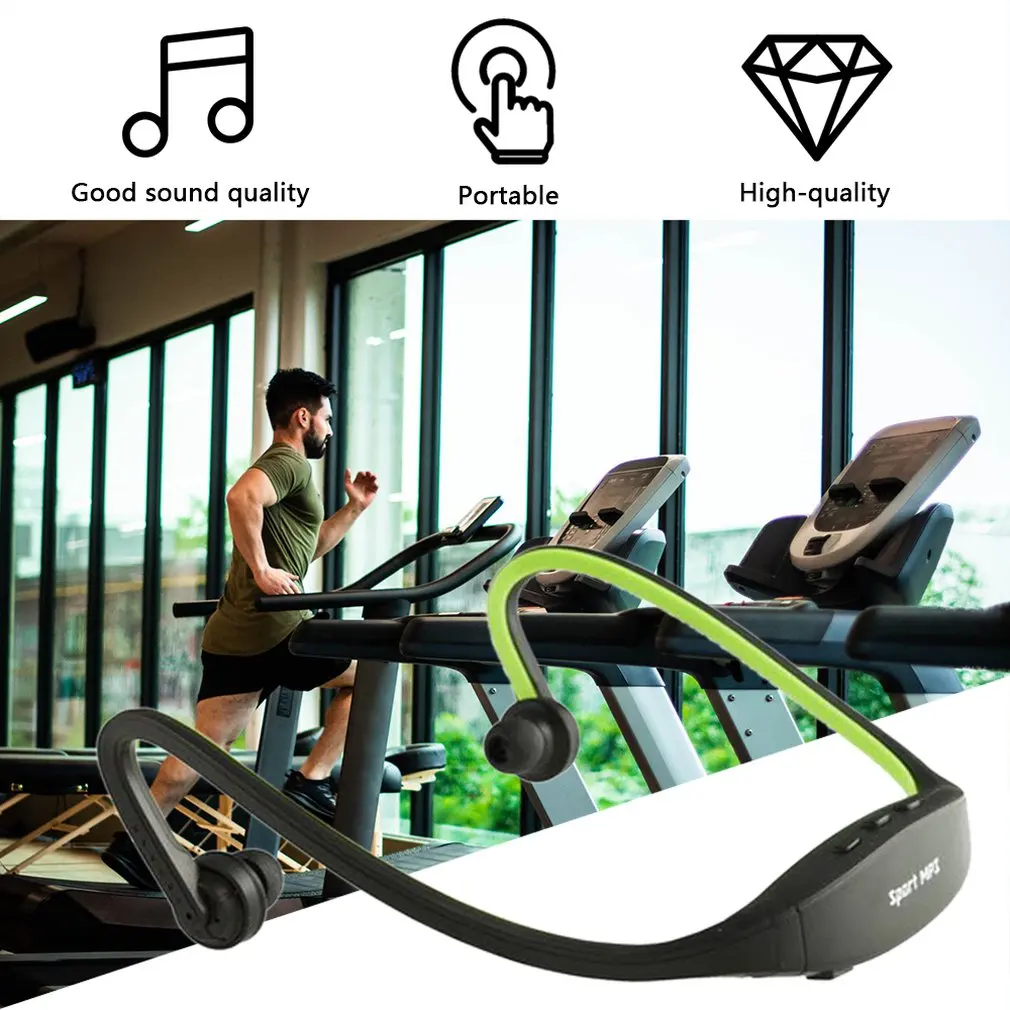 ONLENY наушники спортивные профессиональные беспроводные наушники MP3 музыкальный плеер гарнитура наушники TF слот для карты