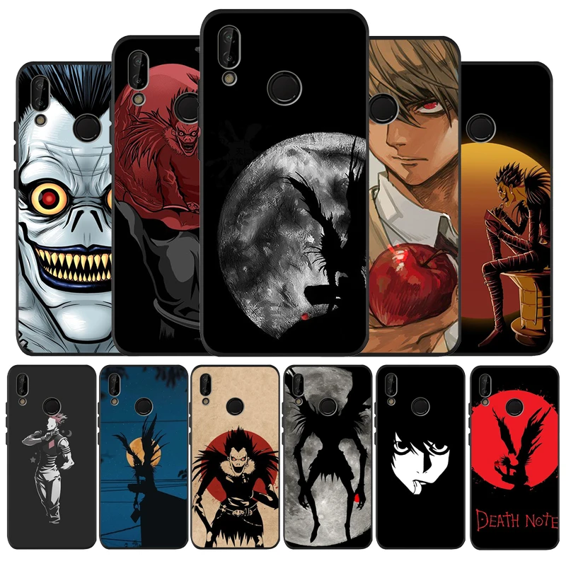 Черный мягкий чехол для телефона манга Death Note Ryuk huawei P40 P30 P20 P10 Pro lite P9 Lite nova 4E 6SE Psmart