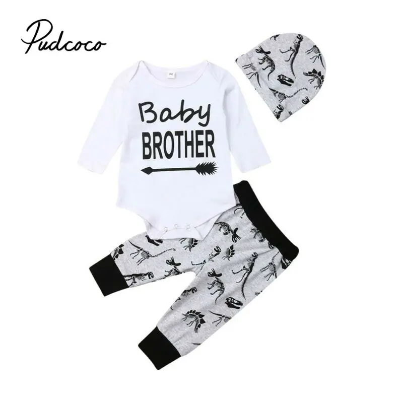 Pudcoco/Коллекция 2019 года, одежда для маленьких девочек Женский наряд для новорожденных, комплект одежды для младенцев, комбинезон + штаны с