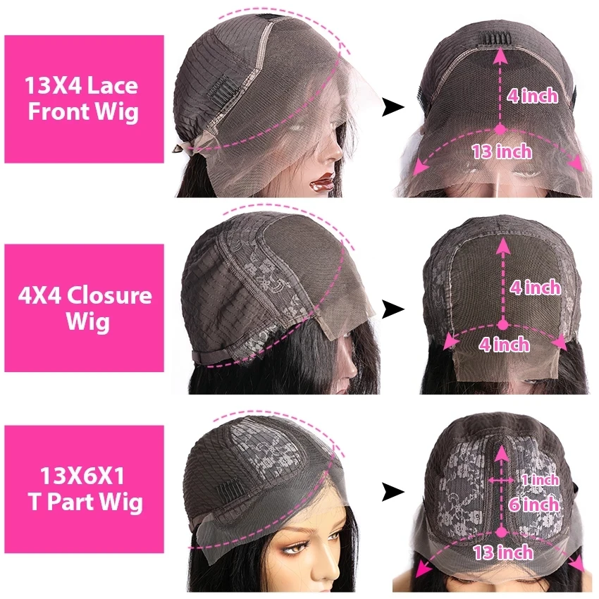 30 Inch Curly Wave Wig 13x4 Lace Front Human Hair Wig For Women 4x4 Lace Closure Pre Plucked Hairline With Baby Remy Hair