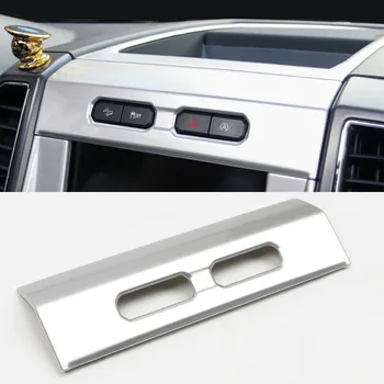 

Plastic Dashboard Button Cover Interior Inner 1Pc Trim For Ford F150 2015-2019 Replacement ABS Practical