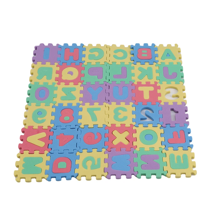 tapis de jeu alphabet Bébé Mousse Moelleux Gamins Puzzle Lettres Chiffres *36x 