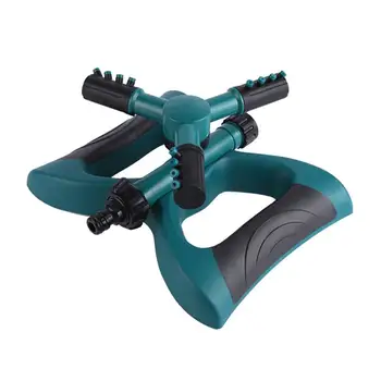 

Garden Sprinklers Automatic Watering Grass Lawn 360 Degree Circle Rotating Water Sprinkler 3 Nozzles Three Arm Garden Pipe Hose