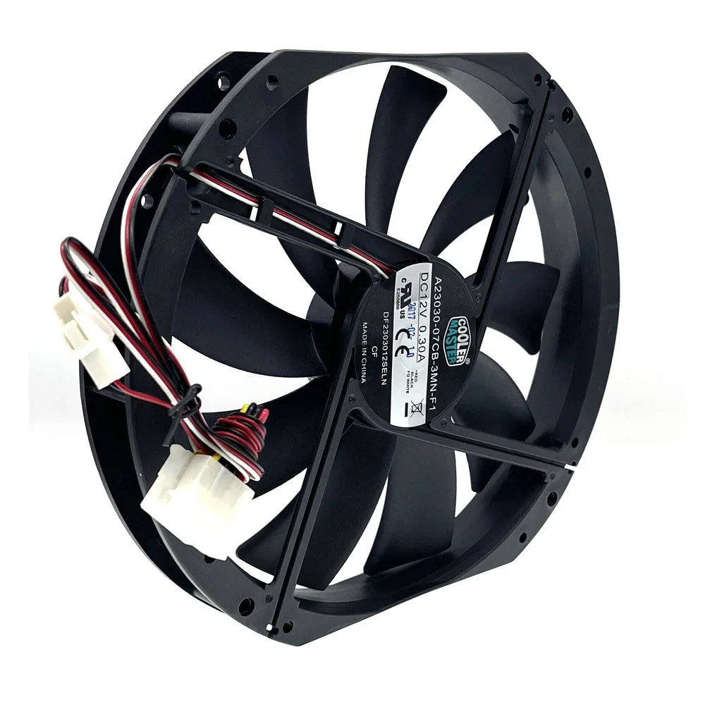 Ventilador Novo do Computador do Fluxo de ar do Tamanho Grande 230 mm 23cm 12v Mudo de Refrigeração de Baixo Nível de Ruído 230x200x30 mm A2303007cb3mn-f1 Df23012seln Ventiladores e resfriadores - Imagem 3