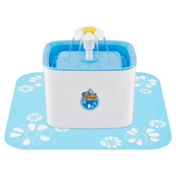 

1pc Pet Dog Cat Automatic Electric Drinking Bowl Filter 2L Water Fountain Electric Water Fountain Drinker Bowl Pet Blue